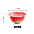 Axyaa Ceramic Rose Butterfly Teacup Set Milk Coffee Cup Camellia Afternoon Exquisite