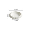 Axyaa Ceramic Dinner Plate Set - Solid Color Tableware for Restaurant and Home