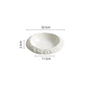 Axyaa Ceramic Dinner Plate Set - Solid Color Tableware for Restaurant and Home