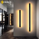 Axyaa LED Acrylic Wall Sconce Mirror Lighting - Gold Black Metal Fixture