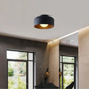 Axyaa Nordic Walnut Wood LED Ceiling Lamp for Home Décor