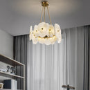 Axyaa Marble LED Chandelier Pendant Light, Modern Kitchen Living Room Wall Lamp