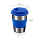 Axyaa 304 Stainless Steel Coffee Cup with Cover, Portable Travel Mug, 350ml