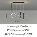 Axyaa Modern Long Strip Pendant Light Ceiling Chandelier for Home Decor & Ambiance