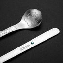Axyaa Stainless Steel Cat Dog Paw Coffee Teaspoon Tableware Dessert Spoon
