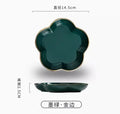 Axyaa Petal Dim Sum Dish - Luxury Small Cake Plate for Afternoon Tea