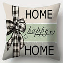 Axyaa Flower Bow Print Pillowcase for Living Room Sofa Chair Decoration