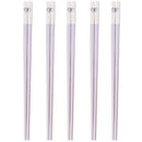 Axyaa Love Alloy Chopsticks Set - Non-Slip, Healthy, Korean Style, 5 Pairs