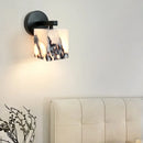 Axyaa Vintage LED Wall Light Iron Marble Bathroom Mirror Stair Reading Lamps