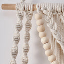 Axyaa Macrame Wall Hanging Shelf Floating Wall Shelf Boho Home Decor for Bedroom Nursery