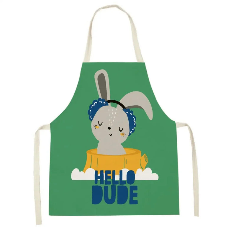 Axyaa Lion Truck Kitchen Apron with Cute Animal Design