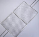 Axya Stainless Steel BBQ Grill Net - Round Grid Grate for Camping & Outdoor BBQ