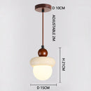 Axyaa Yellow Cave Stone Pendant Lamp - Medieval Cream Style - Wabi Sabi Bedroom Lighting