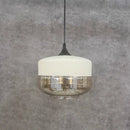 Axyaa Black Glass Pendant Light Fixture for Modern Indoor Decor