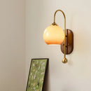 Axyaa Glass Wall Lamp, French Retro Aisle Style for Homestay Bedside