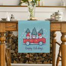 Axyaa Christmas Pickup Truck Pygmy Fir Snowflake Table Runner