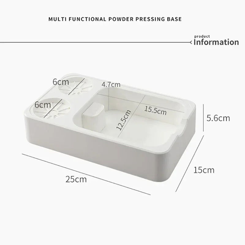 Coffee Grounds Knock Box with Tamper Pad Organizer by Axyaa - Barista Tools