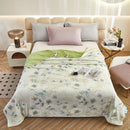 Axyaa Cool Silk Hyaluronic Acid Summer Quilt - Knitted, Printed, Comfortable, Breathable