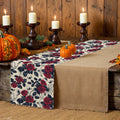 Halloween Rose Table Runner by Axyaa: Festive Farmhouse Decor for Parties & Weddings