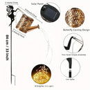 Axyaa Solar Watering Can Fairy Lights - Outdoor Garden Waterfall LED String Lights