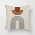 Axyaa Geometric Pattern Blue & White Cushion Cover for Home, Car, Sofa & Living Room