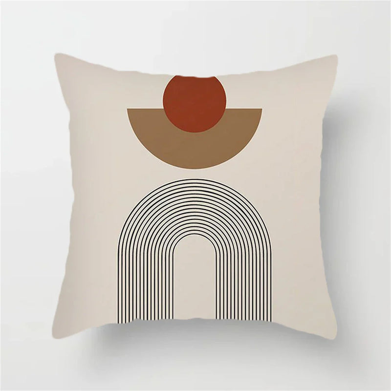 Axyaa Geometric Pattern Blue & White Cushion Cover for Home, Car, Sofa & Living Room