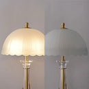 Axyaa Modern Brass LED Crystal Table Lamp for Home Decor