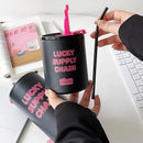 Axyaa Cute Thermos Tumbler Stainless Steel Insulated Cup - 350/600ml