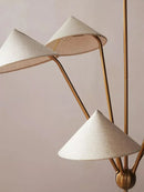 Axyaa Wabi Sabi Cloth Ceiling Pendant LED Chandelier for Living Room-Kitchen Island-Lustre