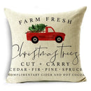 Axyaa Festive Christmas Tree Pillow Cover for Home Decoration