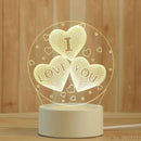 Axyaa 3D Night Lamp Acrylic Desktop Nightlight for Bedroom Decor