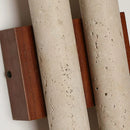 Axyaa Cylindrical Stone Wall Light Sconce, G9 Bulb, Parlor, Bedroom, Stairs, Dining Room