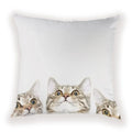 Cute Dog Cat Pillow Cover 45X45CM for Home Decor - Axyaa Brand