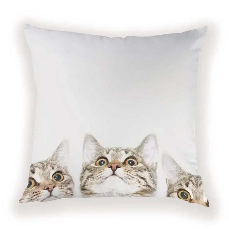 Cute Dog Cat Pillow Cover 45X45CM for Home Decor - Axyaa Brand
