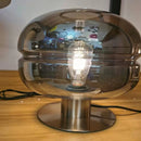 Axyaa Smoke Grey Small Table Lamp for Cozy Home Decor