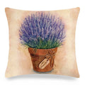 Axyaa Lavender Print Collection Pillowcase for Home Decor and Bedding