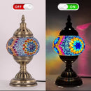 Axyaa Handmade Glass Mosaic Table Light for Home and Hospitality Settings
