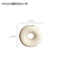 Nordic Cream Donut Vase Ornament for Living Room Flower Arrangement by Axyaa