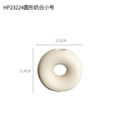 Nordic Cream Donut Vase Ornament for Living Room Flower Arrangement by Axyaa