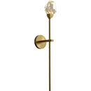 Axyaa All-Copper Crystal Wall Lamp: Modern Luxury Nordic Bedroom Light