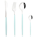 Axyaa Pink Silver Stainless Steel Cutlery Set