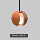 Axyaa Moon Cement Pendant Light Industrial Style Hanging Lamp