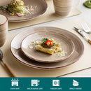 Axyaa Bella-C 16-Piece Porcelain Dinner Set - Vintage Ceramic Plate, Bowl, Mug Collection