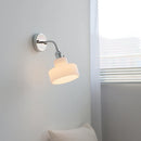 Axyaa Nordic LED Wall Sconce, White Glass Lampshade, Bathroom Mirror Stair Light