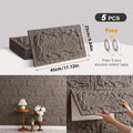 Axyaa 3D Stereo Rock Brick Wall Stickers | Self-Adhesive Slate Tiles | Indoor/Outdoor Décor