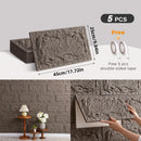 Axyaa 3D Stereo Rock Brick Wall Stickers | Self-Adhesive Slate Tiles | Indoor/Outdoor Décor