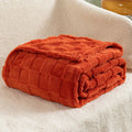Axyaa Checkered Pattern Fleece Throw Blanket - Super Soft and Warm Blanket