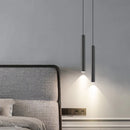 Axyaa Minimalist Tube Pendant Lights for Bedroom Dining Living Room Chandelier