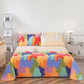 Axyaa Coarse Cloth Bed Sheet Queen Size Soft 100% Cotton Durable Breathable Naked Sleep