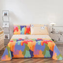 Axyaa Coarse Cloth Bed Sheet Queen Size Soft 100% Cotton Durable Breathable Naked Sleep
